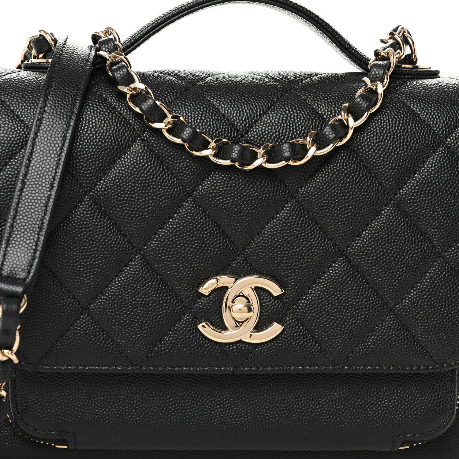 Chanel Caviar Quilted Medium Business Affinity Flap Black 8 of 10