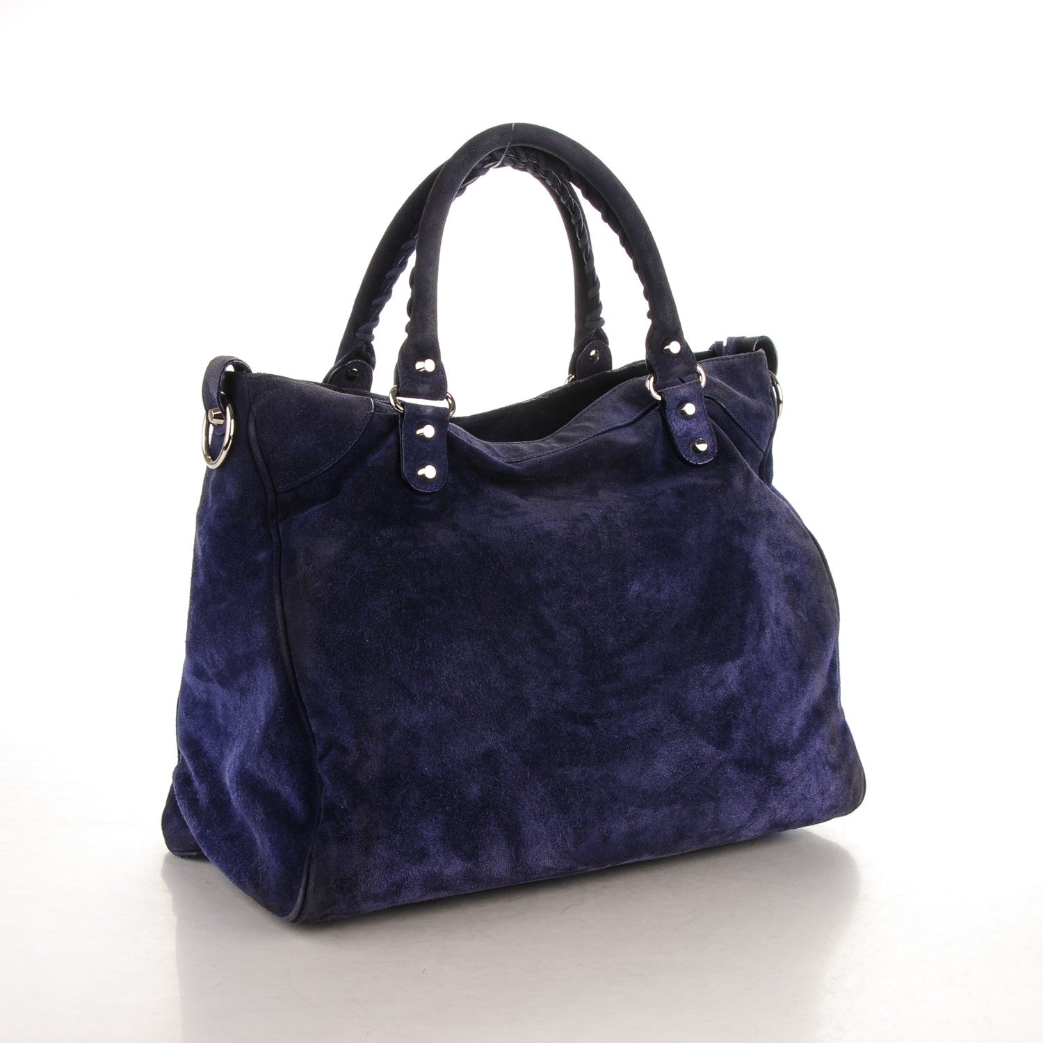 Balenciaga Baby Daim Suede Velo Bleu Nuit 3 of 7