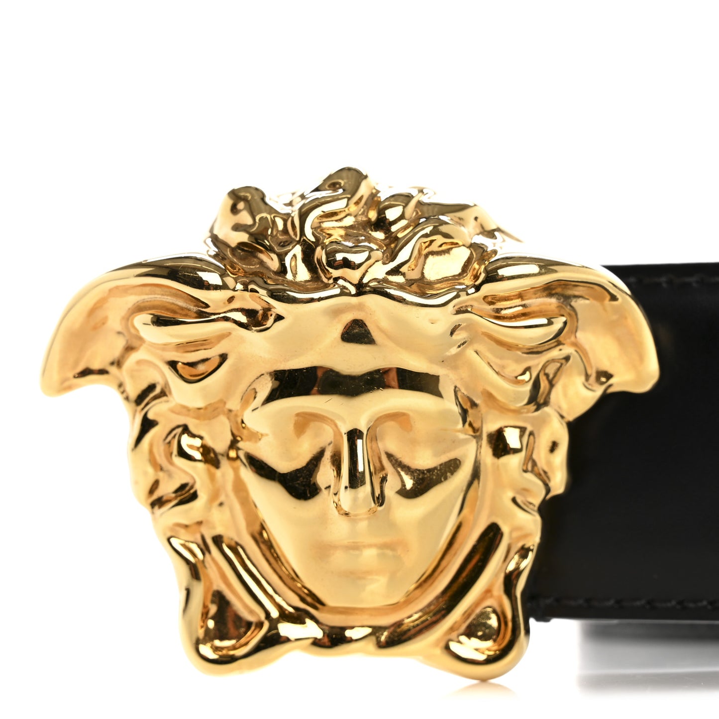Calfskin 4cm La Medusa Belt 80 32 Black