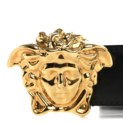 Versace Calfskin 4cm La Medusa Belt 80 32 Black 7 of 10