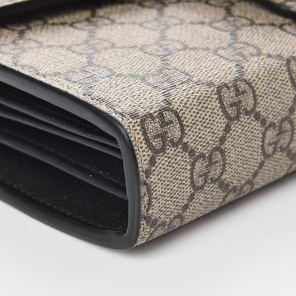 Gucci GG Supreme Monogram Mini Dionysus Chain Wallet Beige Black 5 of 11