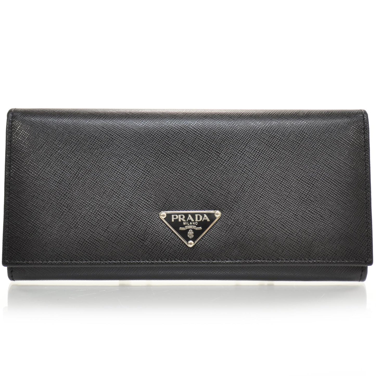 Saffiano Continental Wallet Black