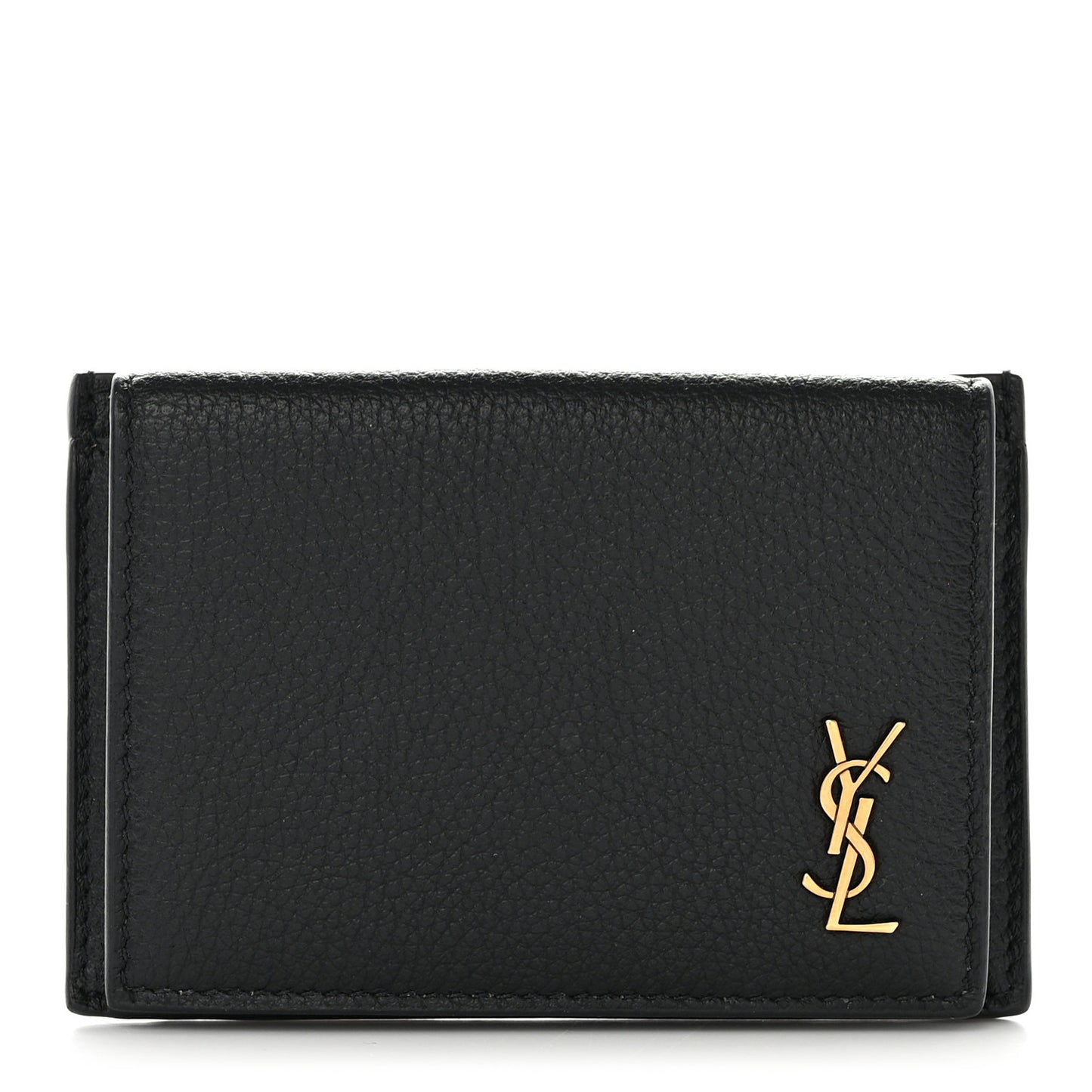 Calfskin Monogram Coin Pouch Black