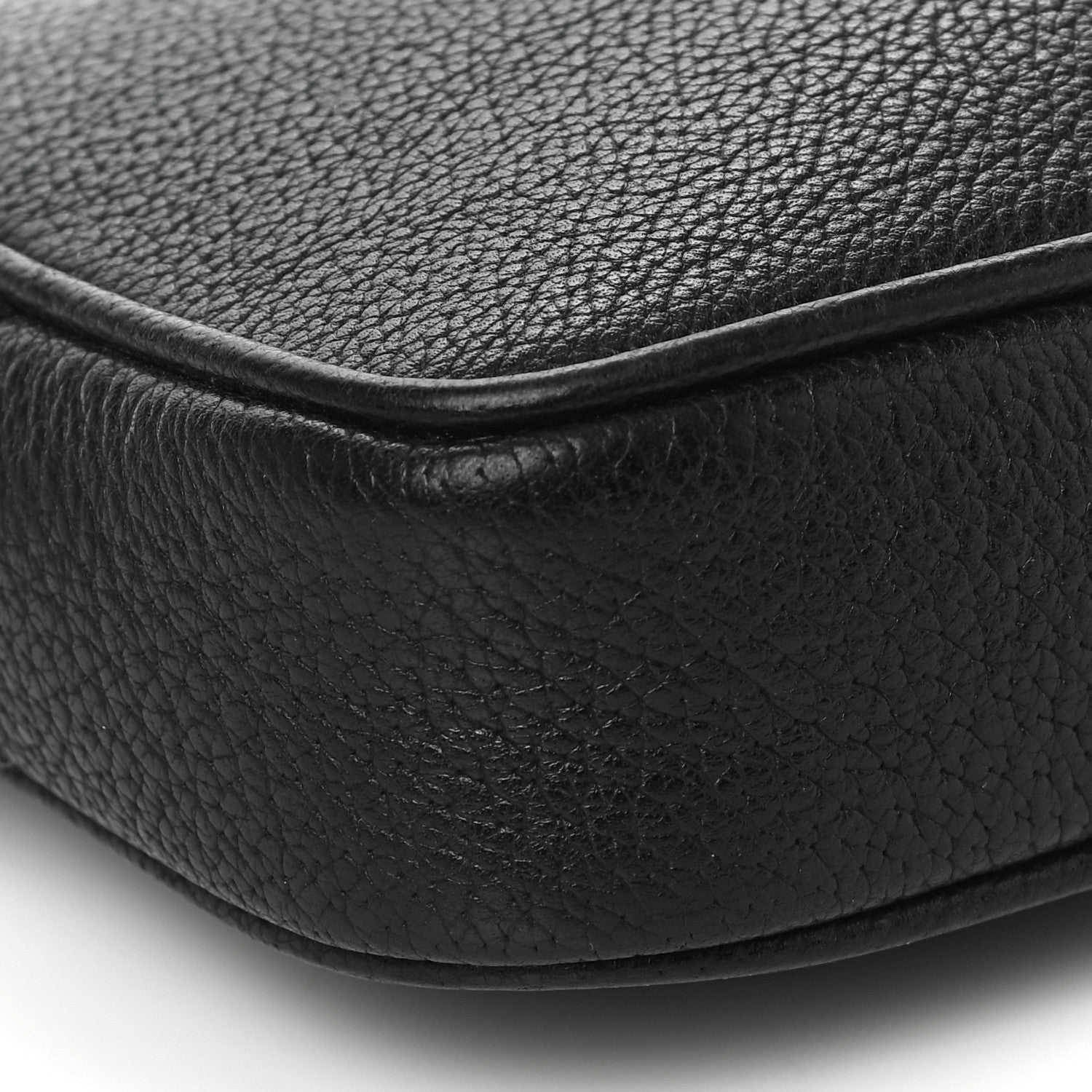 Versace Grained Calfskin Medusa Wristlet Pouch Black 8 of 10