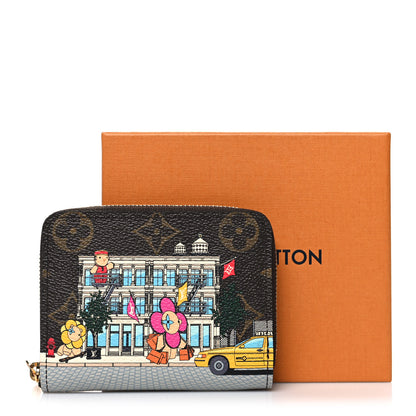 Louis Vuitton Monogram 2022 Christmas Animation New York Soho Zippy Coin Purse Yellow 8 of 8
