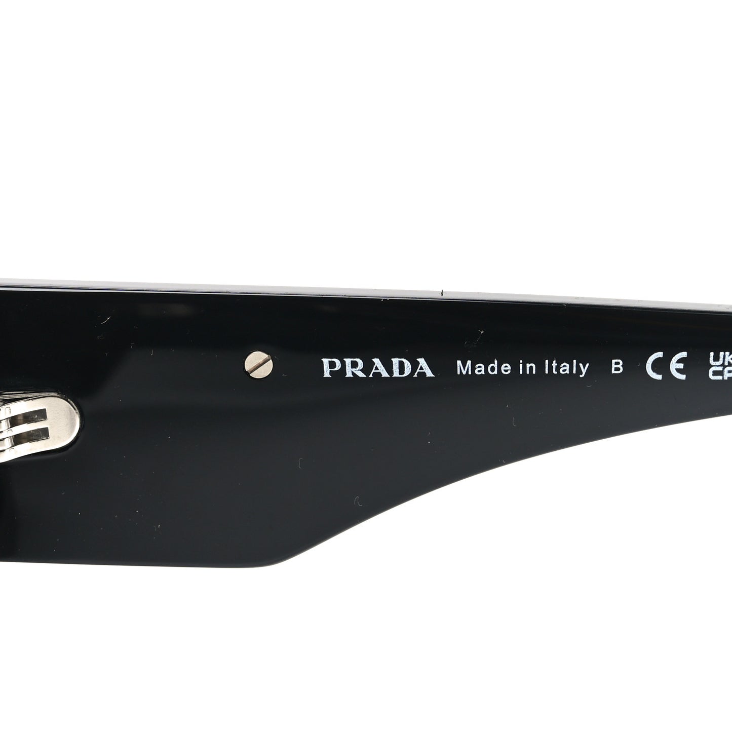 Acetate Oval Symbole Sunglasses SPR 20Z Black