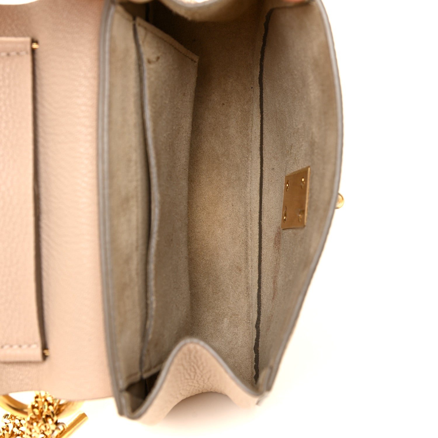 Chloe Grained Lambskin Mini Drew Shoulder Bag Abstract White 5 of 13