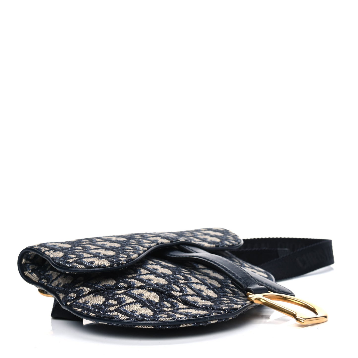 Oblique Saddle Belt Bag Blue