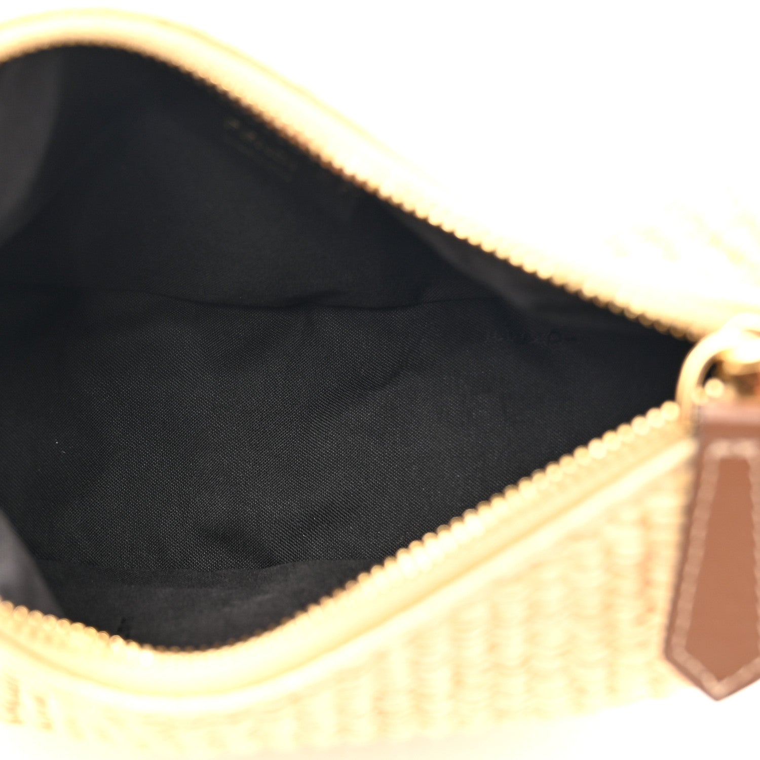 Fendi Macrame Crochet Vitello Grace Mini Fendigraphy Hobo Bag Natural Gianduia 5 of 10