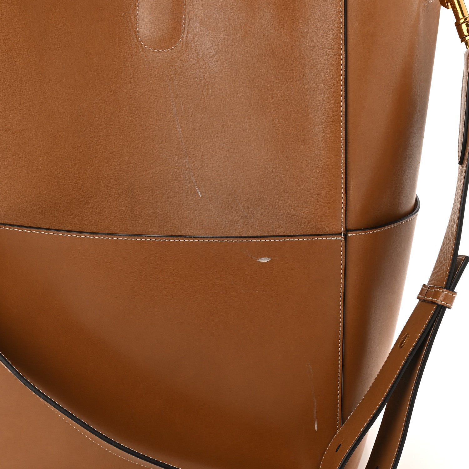 Celine Natural Calfskin Sangle Bucket Bag Light Camel 11 of 11