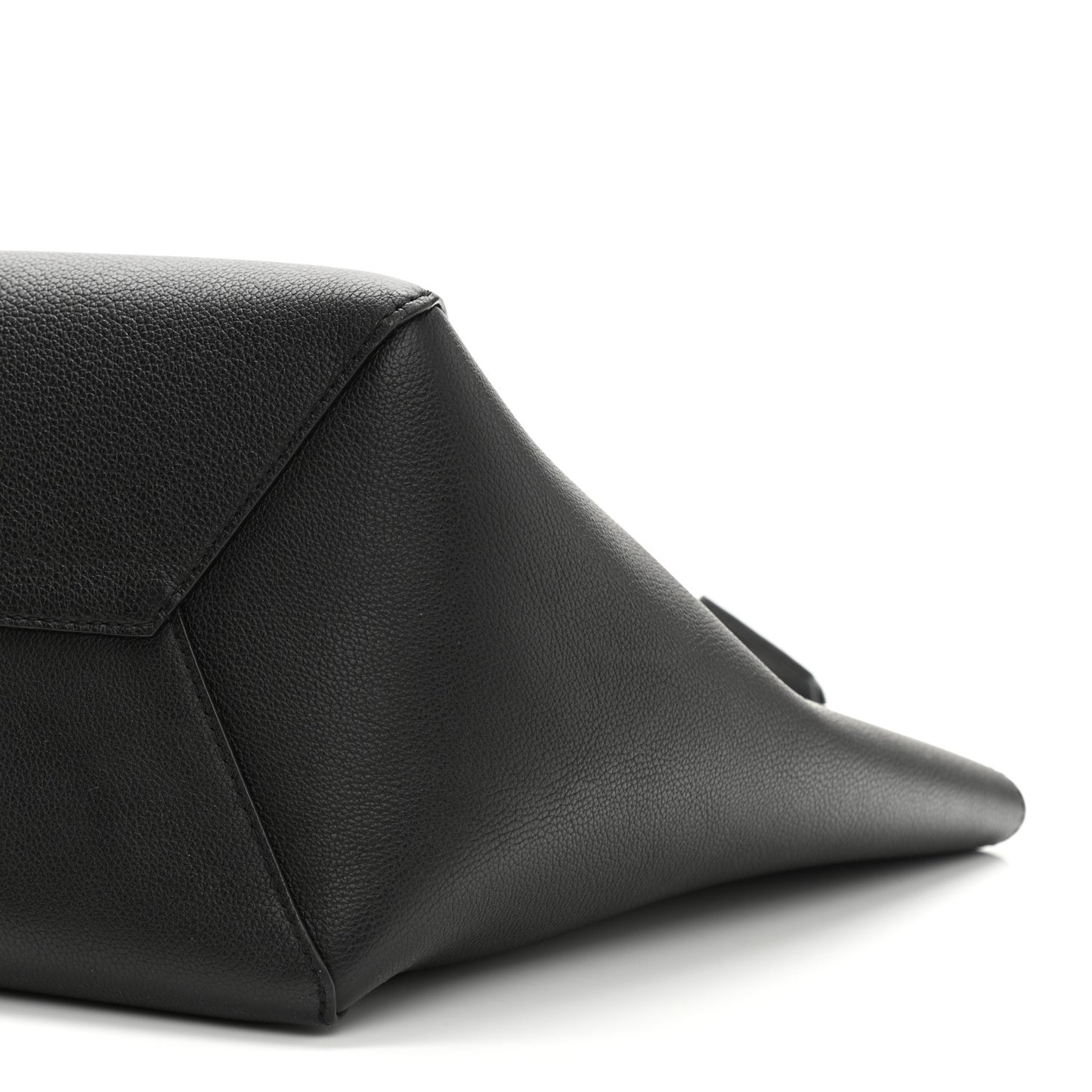 Calfskin Lockme Go Tote Black