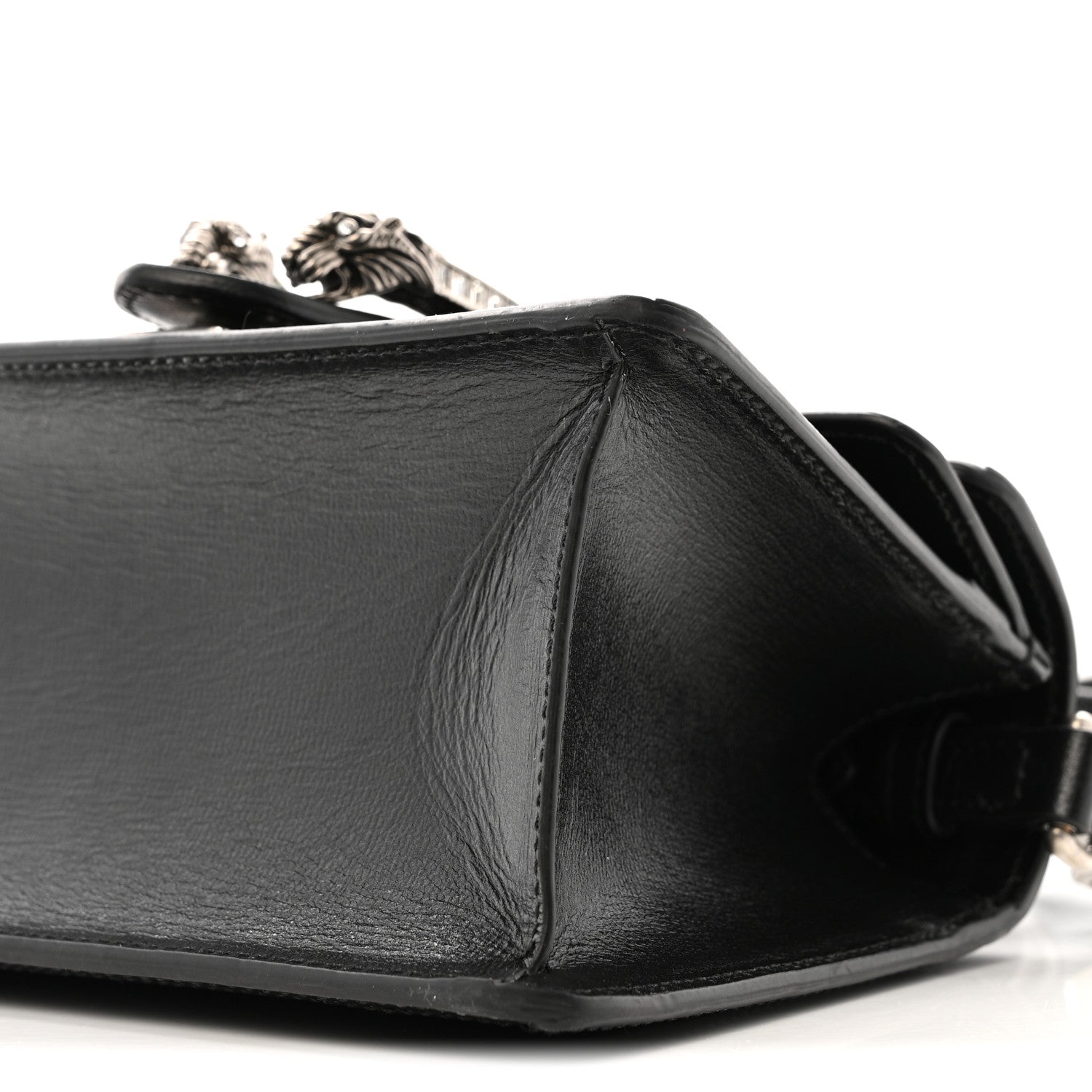 Gucci Satin Crystal GG Monogram Mini Dionysus Top Handle Bag Black 10 of 13