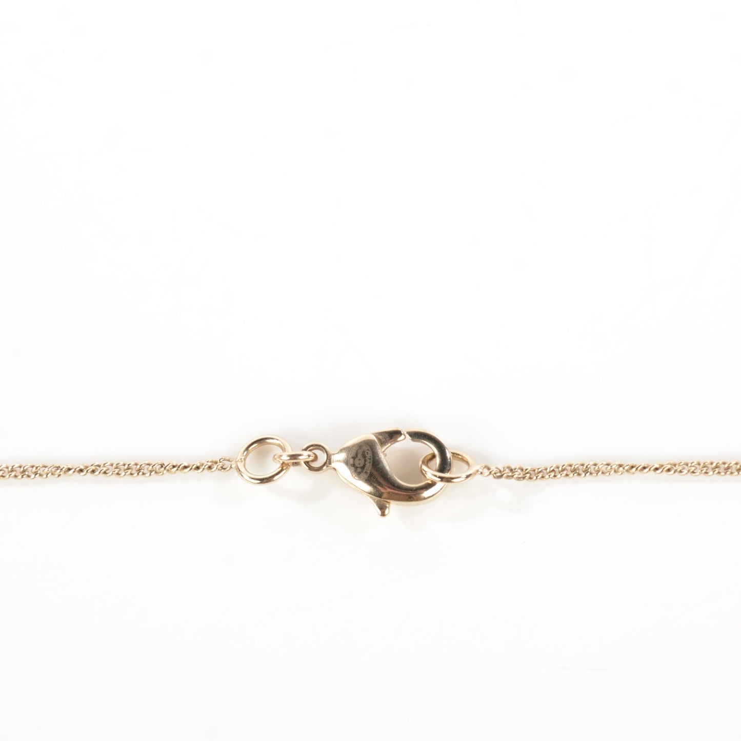 Crystal Baguette CC Necklace Light Gold