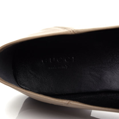 Gucci Lambskin Womens Brixton Horsebit Loafers 39 Mud 8 of 11