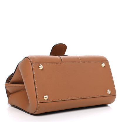 Delvaux Grained Calfskin Mini Brillant Satchel Natural 4 of 10