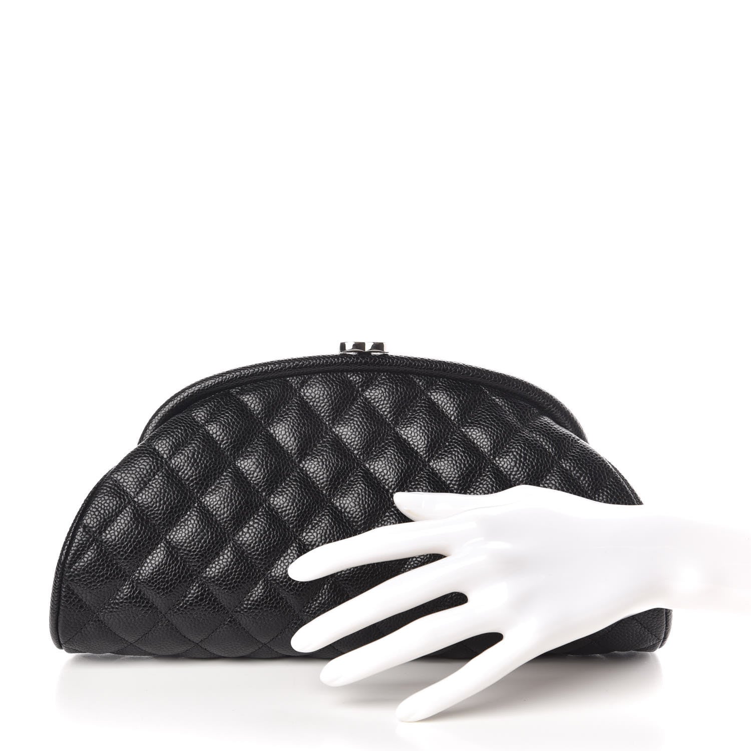 Chanel Caviar Quilted Timeless Clutch Black 2 of 10