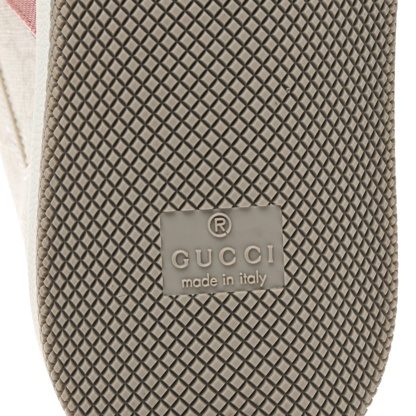 GG Monogram Web Screener Sneakers 38 White Grey Pink