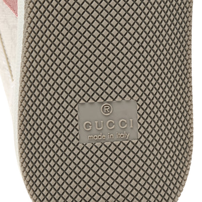 Gucci GG Monogram Web Screener Sneakers 38 White Grey Pink 7 of 9