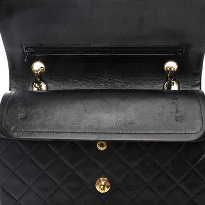 Chanel Lambskin Quilted Medium Double Flap Black 10 of 10