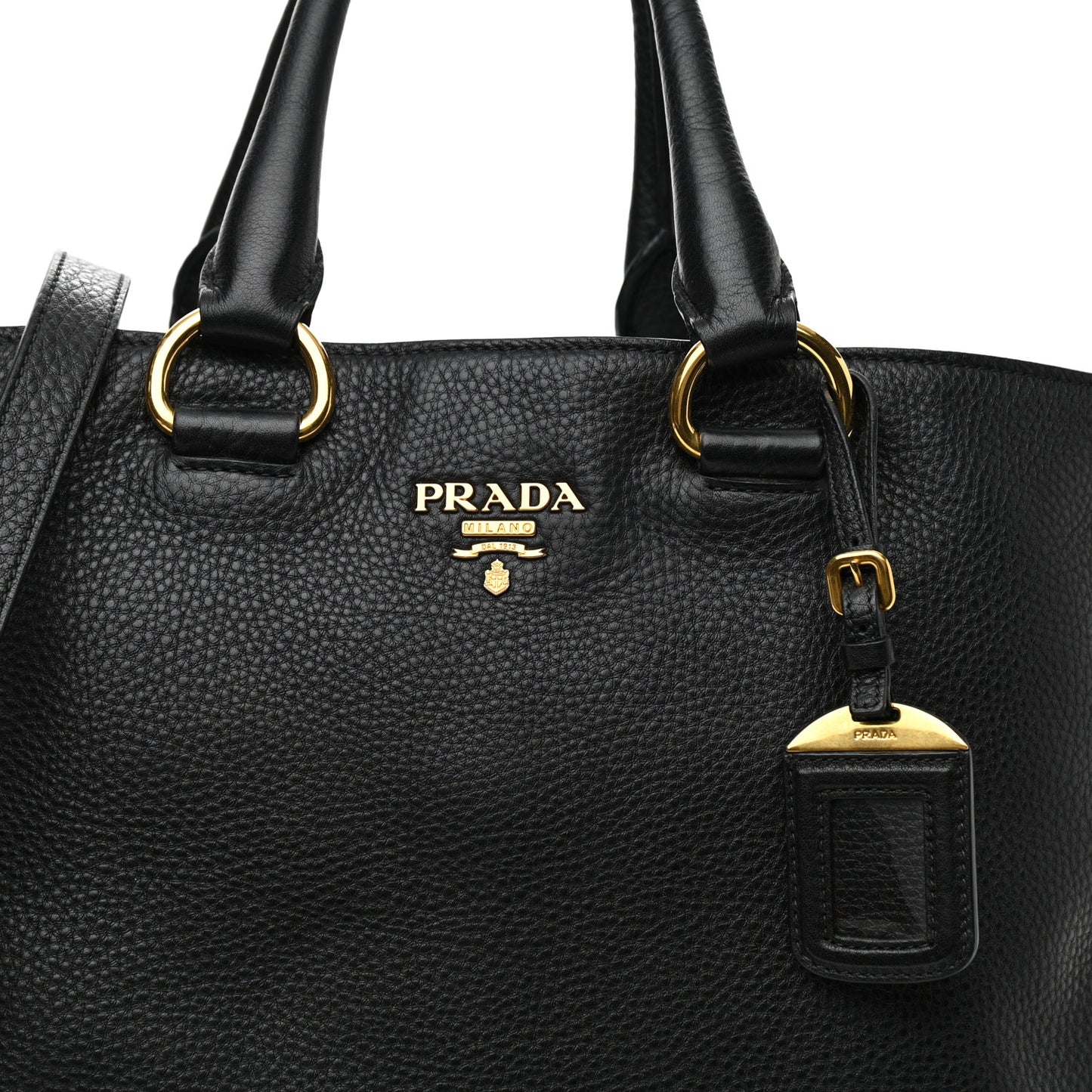 Vitello Daino Tote Black