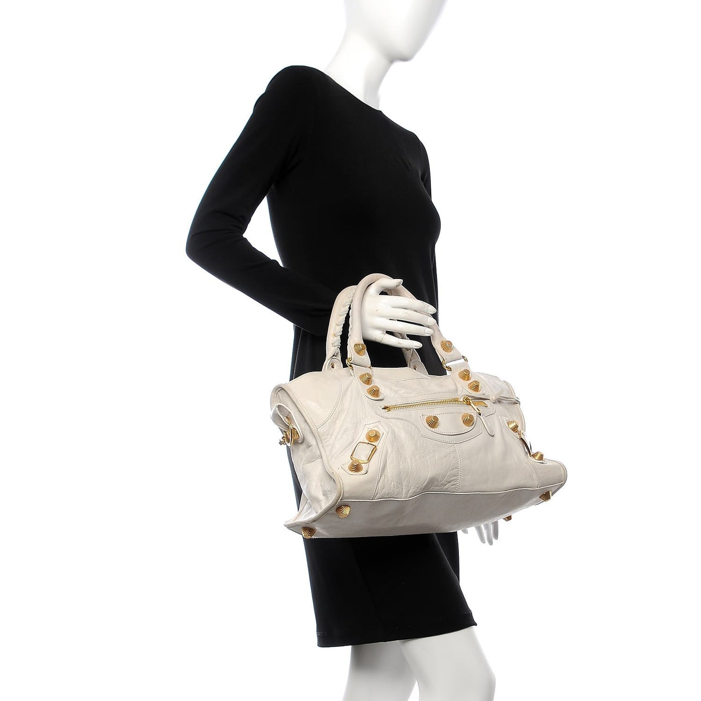 Agneau Giant 21 Gold Hardware Part Time White