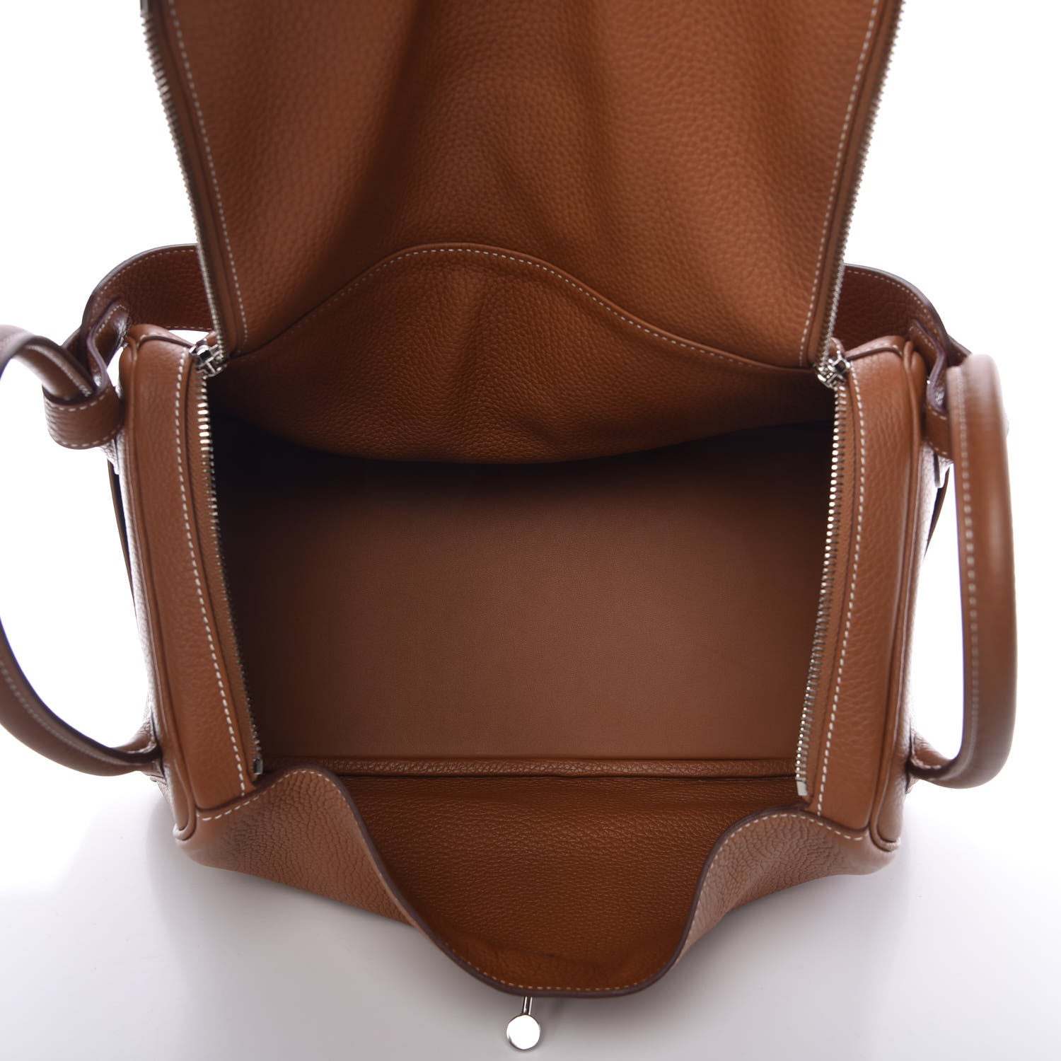 Hermes Taurillon Clemence Lindy 34 Gold 6 of 7
