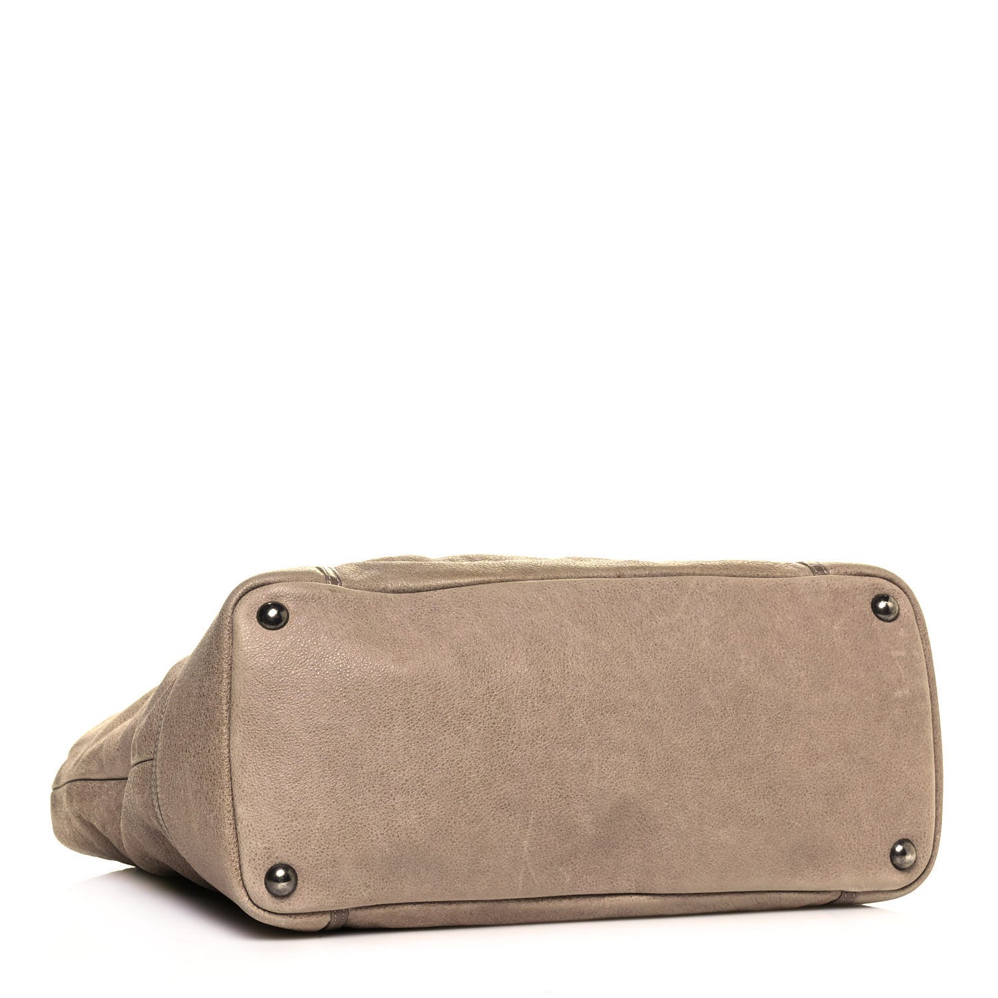 Washed Calfskin Tote Marron Clair