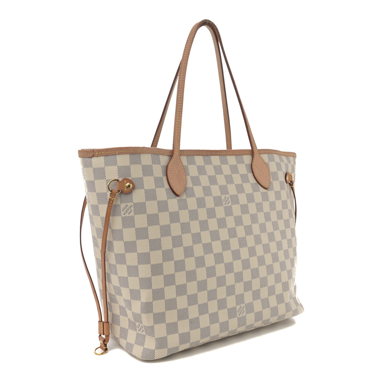 Damier Azur Neo Neverfull MM Rose Ballerine