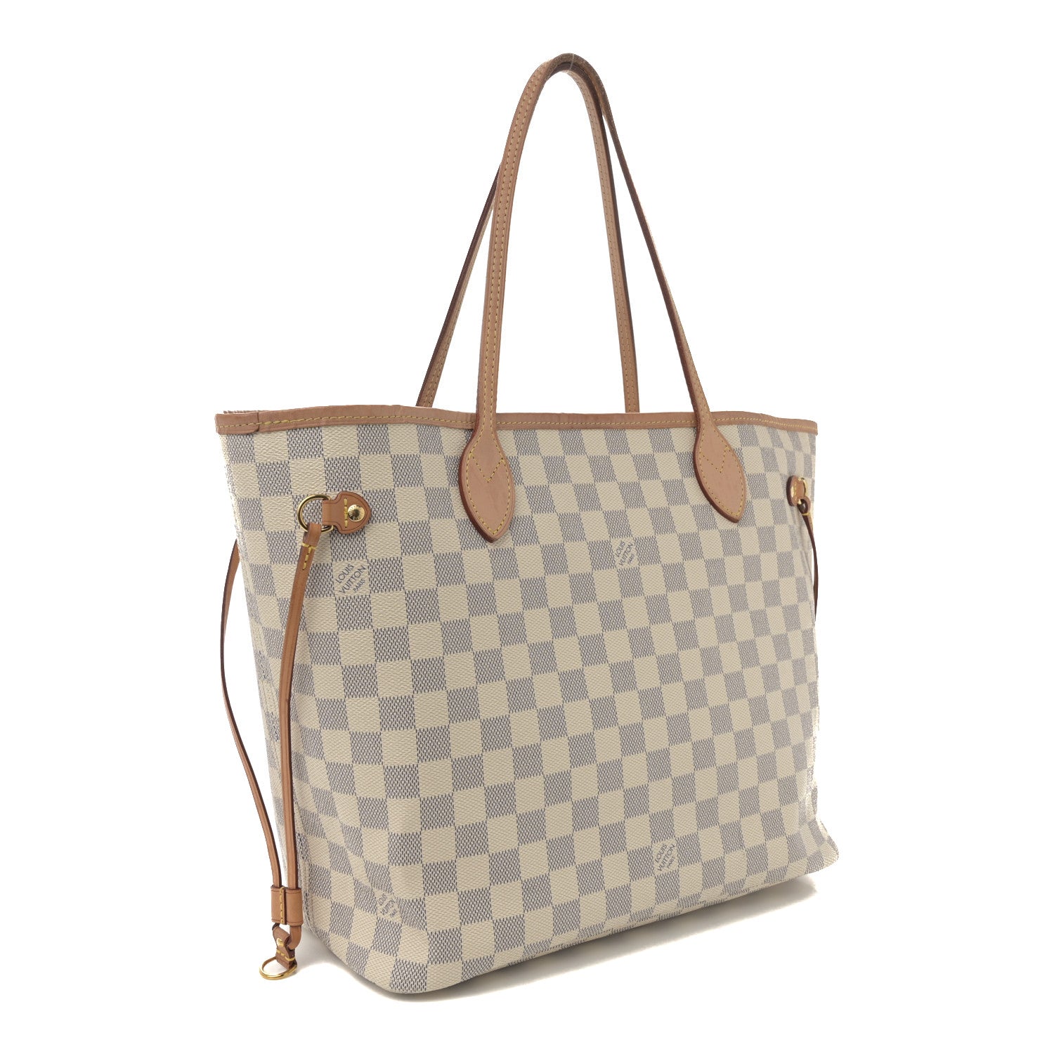 Louis Vuitton Damier Azur Neo Neverfull MM Rose Ballerine 4 of 10