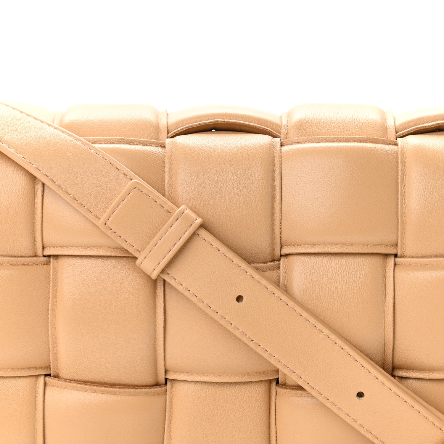 Bottega Veneta Nappa Maxi Intreccio Padded Cassette Crossbody Bag Almond 8 of 10