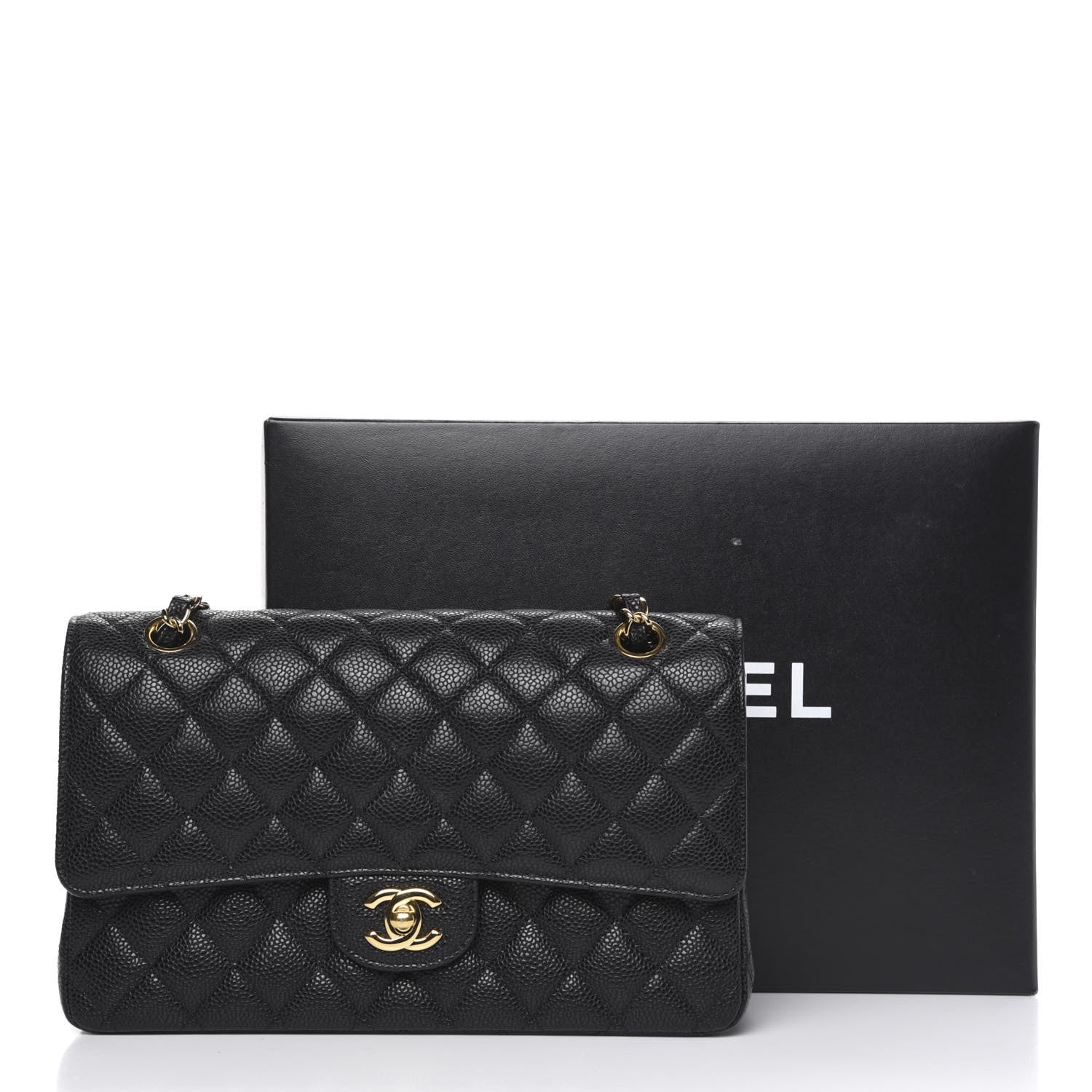 Chanel Caviar Quilted Medium Double Flap Black 12 of 12