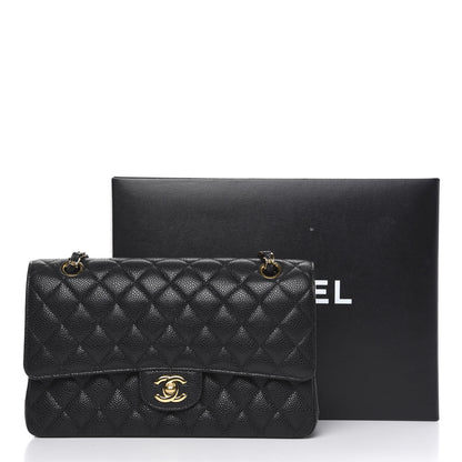 Chanel Caviar Quilted Medium Double Flap Black 12 of 12