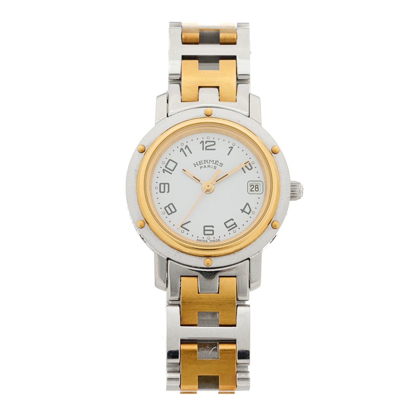 Stainless Steel 24mm Clipper Quartz Watch Gold