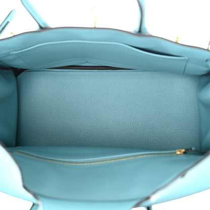 Hermes Taurillon Clemence Birkin 30 Bleu Saint Cyr 5 of 14