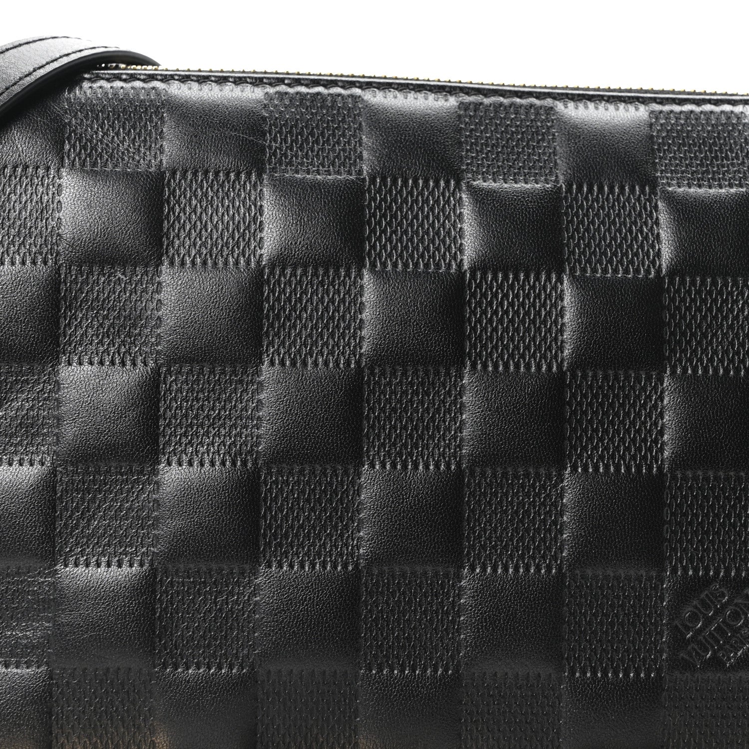 Louis Vuitton Satin Sequin Embroidered Damier Coussin BB Black 7 of 10