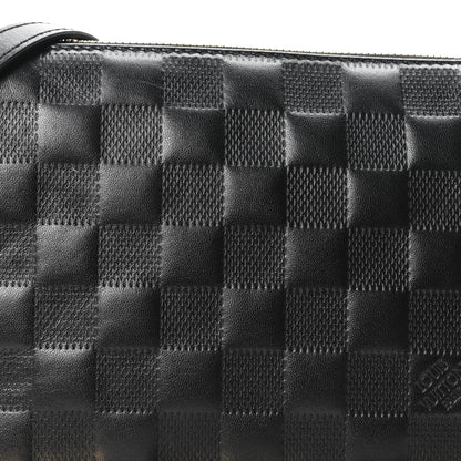 Louis Vuitton Satin Sequin Embroidered Damier Coussin BB Black 7 of 10
