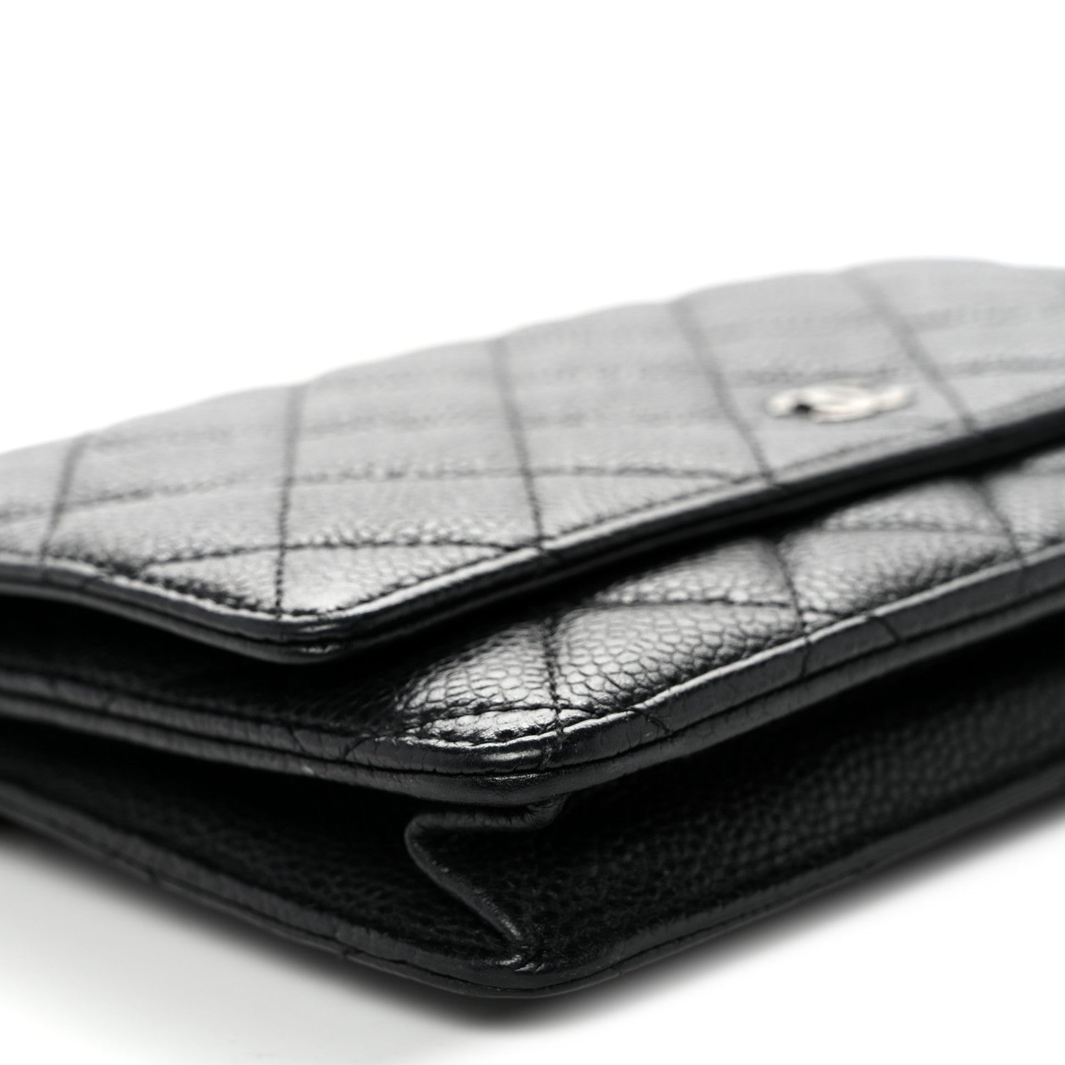 Chanel Caviar Quilted Wallet on Chain WOC Black 10 of 11