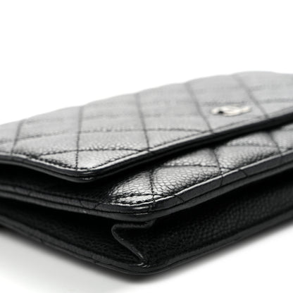 Chanel Caviar Quilted Wallet on Chain WOC Black 10 of 11