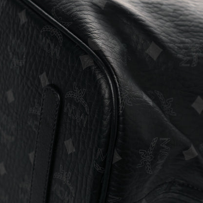 MCM Visetos Large Liz Reversible Shopper Tote Black 11 of 19