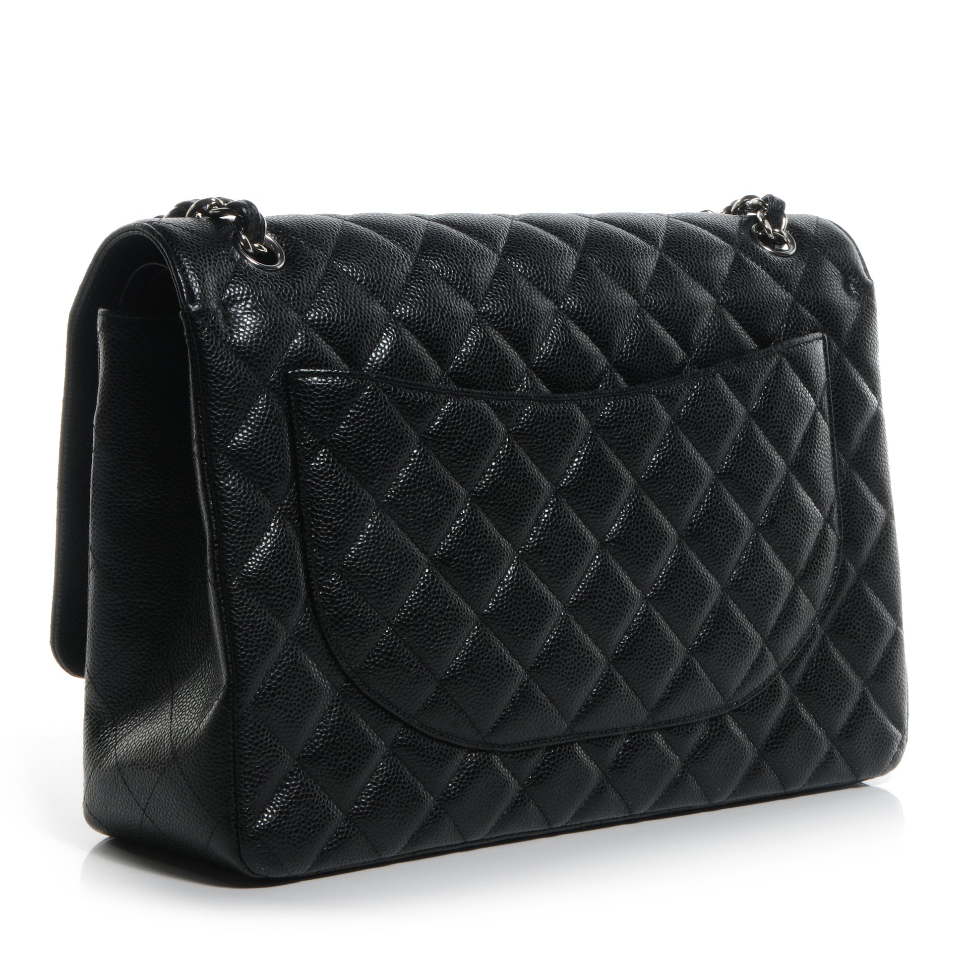Chanel Caviar Quilted Maxi Double Flap Black 3 of 8