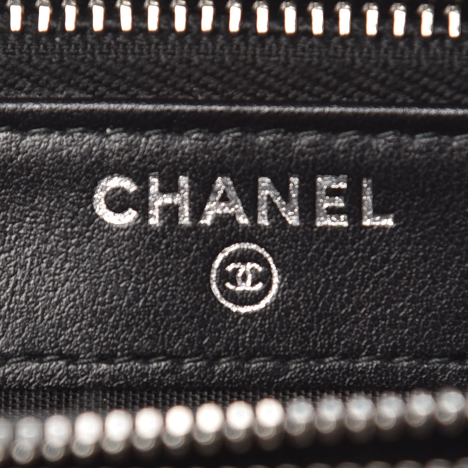 Chanel Calfskin Chevron Quilted Tassel Clutch With Chain Black 6 of 10