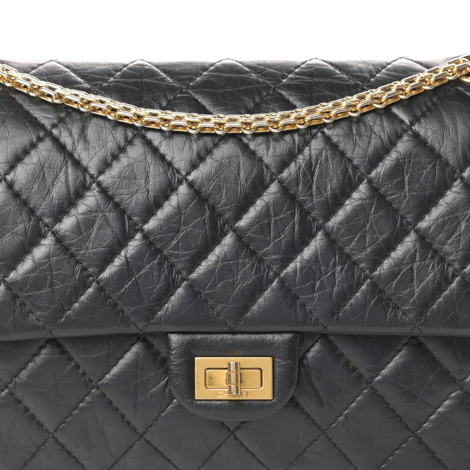 Chanel Aged Calfskin Quilted 2.55 Reissue 226 Flap Black 8 of 15