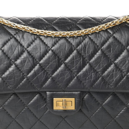 Chanel Aged Calfskin Quilted 2.55 Reissue 226 Flap Black 8 of 15