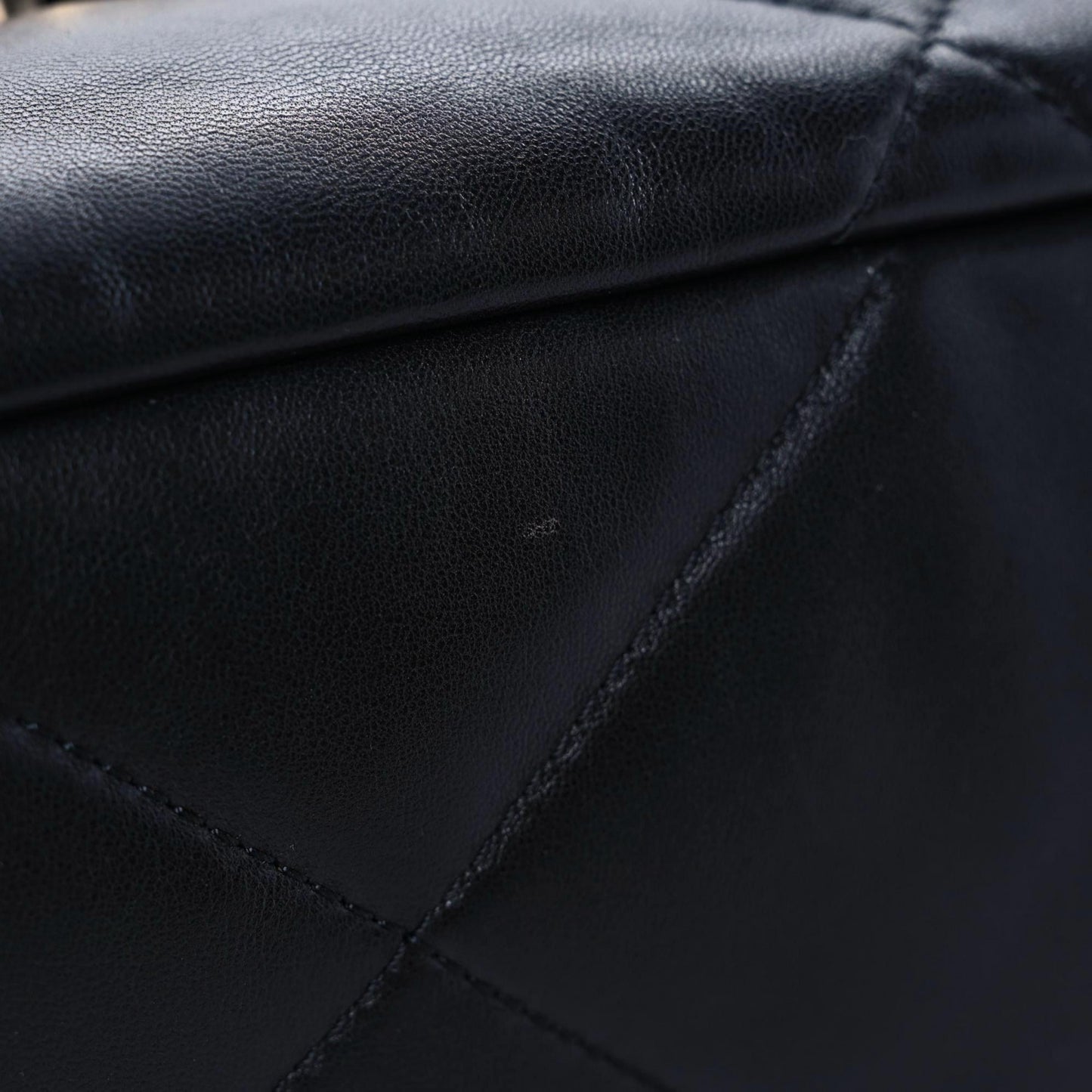 Lambskin Quilted Large Chanel 19 Flap Black
