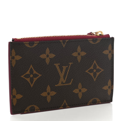 Louis Vuitton Monogram Zipped Card Holder Fuchsia 3 of 7