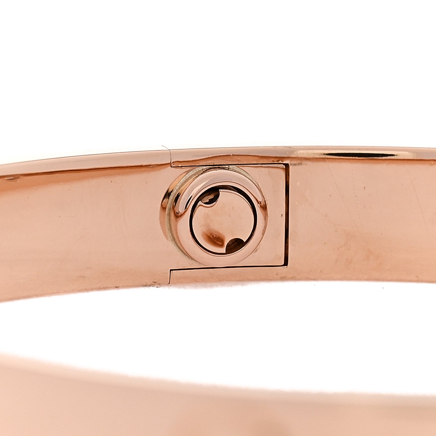 18K Pink Gold 4 Diamond LOVE Bracelet 17