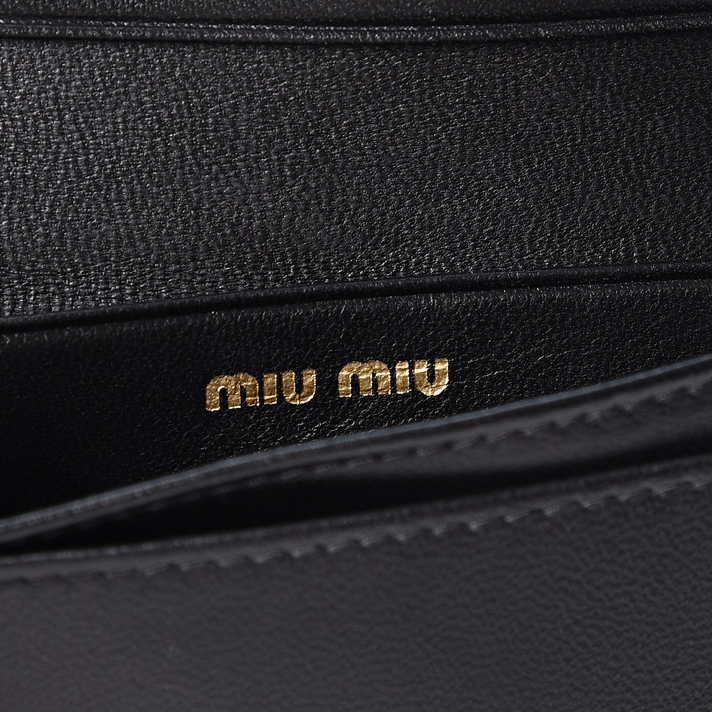 Nappa Matelasse Flap Card Holder Key Ring Black