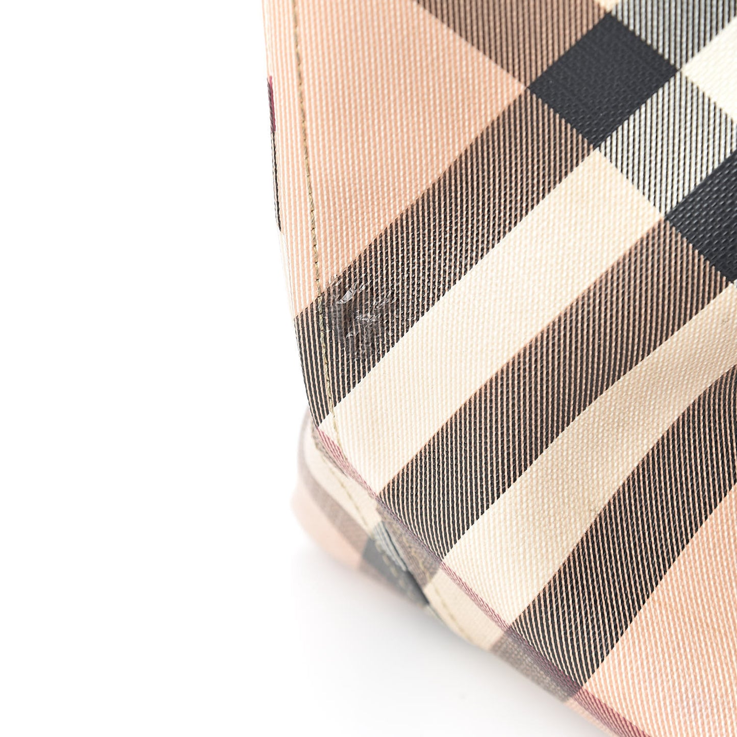 Nova Check Shopper Tote Black