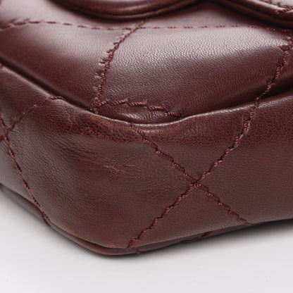 Chanel Lambskin Double Stitch Mini Flap Bordeaux 10 of 12