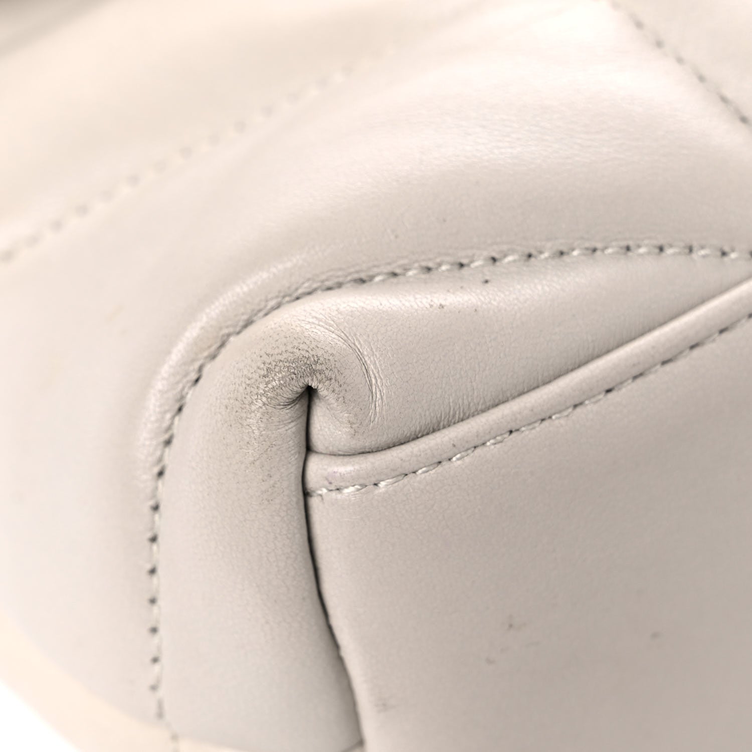 Saint Laurent Lambskin Quilted Toy Loulou Puffer Monogram Chain Satchel Crema Soft 5 of 19